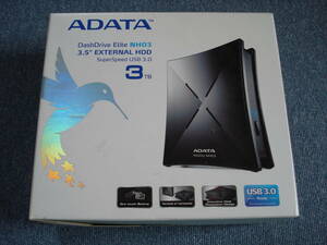 中古 美品 ADATA NH03 3TBHDD USB3.0 外付HDD ジャンク扱い