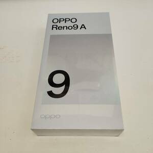 【B-13722】OPPO オッポ Reno9 A ナイトブラック IMEI：〇 866724062535412 SIMフリー スマートフォン 未開封