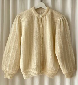 ヴィンテージ ** 上質モヘアのニットカーディガン vintage knit cardigan