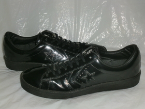 ★CONVERSE PRO LEATHER 76 OX ENAMEL `08製コンバース ALL STAR プロレザー 76 OX エナメル ブラック/ブラック