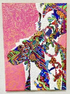 【セール】原画　一点物　肉筆　絵画　動物画　アクリル画　現代アート　モダンアート