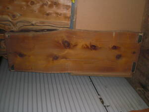 木曽桧　乾燥材　耳付き無垢板　節あり　テーブル天板　カウンター　1950×580～650×60