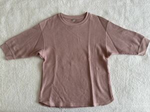 ★美品★UNIQLO ユニクロ　キッズ　ワッフル地Tシャツ 150