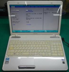 東芝 DynaBook PT35157CBFWD T351/57CWD Corei5 4G ブルーレイ搭載 15.6型（光沢）BIOS表示・操作OK！Satellite L750 Series