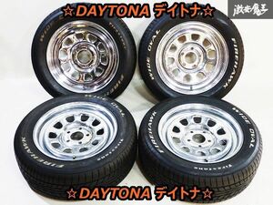 新品!! ●DAYTONA デイトナ 16インチ 8.5J ＋25 5H PCD114.3 ホイール 2017年 205/60R16 タイヤ 4本セット ノア ヴォクシー プリウスα