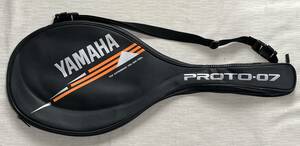 テニスラケットケース 軟式 YAMAHA/ヤマハ PROTO-07 29×72 シルバー文字/オレンジ/黒||||未使用品