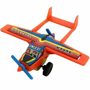 プロペラ機 おもちゃ 飛行機 ヘリコプター ブリキ プラスチック 中古 玩具 ヴィンテージ 昭和 レトロ SUPER