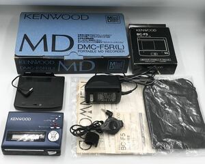 録音再生○ KENWOOD DMC-F5R ポータブルMDレコーダー