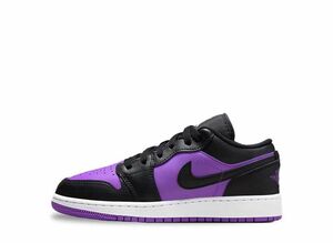 Nike GS Air Jordan 1 Low "Purple Venom/White/Black" 25cm 553560-505