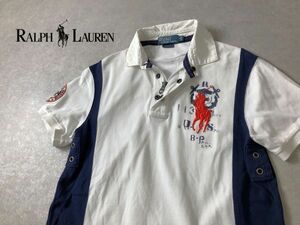 特別仕様●RALPH LAUREN●ビッグポニー刺 CUSTOM FIT 鹿の子素材ポロシャツ●ラルフローレン