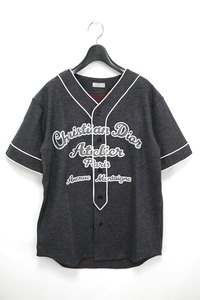 21AW Dior Atelier Baseball Shirt ディオール アトリエ ベースボール ストライプシャツ Sサイズ 213J530A0663