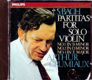 pc94　　　J.S.バッハ：PARTITAS FOR SOLO VIOLIN No.1,2 & 3 /GRUMIAUX