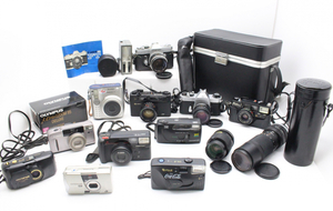 【ト石】 カメラ まとめ 一眼レフ/フィルム/チェキ/レンズ/Canon/PENTAX/FUJICA/YASHICA/Tokina/OLYMPUS など EC000EWH79
