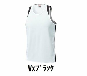 999円 新品 メンズ ランニング シャツ Wxブラック サイズ150 子供 大人 男性 女性 wundou ウンドウ 5510 陸上