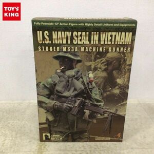 1円〜 ホットトイズ・ミリタリー 1/6 U.S. NAVY SEAL IN VIETNAM STONER M63A MACHINE GUNNER