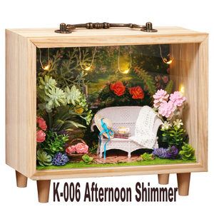★☆送料無料◆DIYドールハウス ミニチュア☆手作りキットセット ミニチュア　小さな木箱シリーズK-006 Afternoon Shimmer☆★