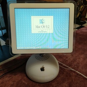 Apple iMac G4 /M6498/700MHz 256MB 40GB OS9.2.2 [ジャンク] 起動OK /液晶難あり /大福 /本体のみ