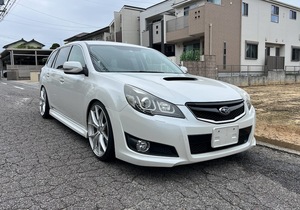 【美車・無事故車！】スバル レガシィ ツーリングワゴン 2.5GT Sパッケージ 人気のホワイトカラー ６速MTのターボ車です 今出品限り！