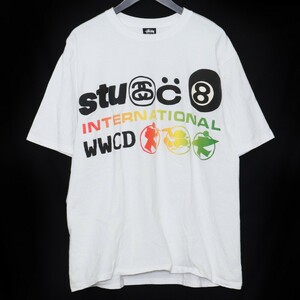 STUSSY × CPFM INTERNATIONAL TEE Lサイズ ホワイト 28629 ステューシー カクタスプラントフリーマーケット tシャツ 半袖カットソー