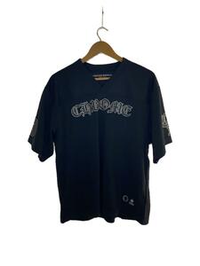 CHROME HEARTS◆MESH WARM UP JERSEY TEE/Tシャツ/M/ナイロン/BLK