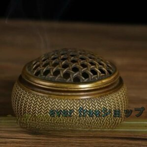 新品 香炉 ミニ 仏壇用香炉 お香入れ アンティーク お香立て コーン香 真鍮 香炉皿