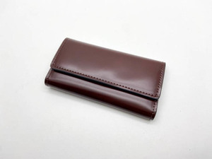 新品即決◆GANZO fico コードバン キーケース◆馬革レザー/本革/フィーコbyガンゾ/CORDOVAN NUOVO/ブラウン系 29g-f7