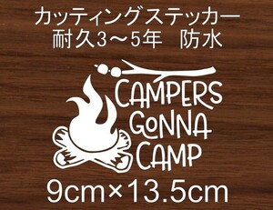 キャンプ　No.7　アウトドア　CAMP　山　川　登山　テント　火　車　リア　フロント　カッティング　ステッカー　
