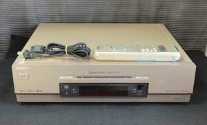 SONY miniDV/S-VHSダブルビデオデッキ WV-DR7/リモコン付き