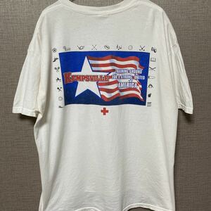 90s USA ビンテージ ヴィンテージ Tシャツ tee アメリカ 古着 オールド 企業物 ロゴ 赤十字 red cross 星 スター アメカジ ストリート レア