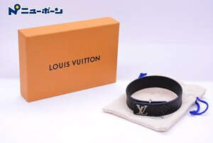 1B509★Louis Vuitton ルイヴィトン ブラレス・LVスリム ブレスレット モノグラムエクリプス ★USED★＜ニューポーン＞