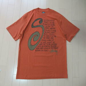 ★即決送込★極美品 L 80s STUSSY アルファベット T-shirt Tee 半袖 old oldstussy オールド ステューシー M 黒タグ xl ALPHABET Tシャツ