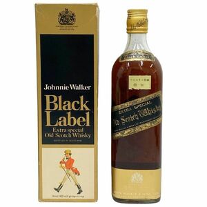 【イチオク】 ジョニーウォーカー JOHNNIE WALKER ブラックラベル Black Label 金キャップ ウイスキー 760ml 43度 お酒 洋酒 古酒 未開栓