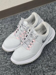 72614。NIKE ナイキ FITSOLE レディース ゴルフシューズ 23.5センチ zoom 909735-002 グレー