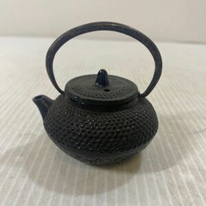 ミニチュア 急須 鉄瓶 茶器 茶道具 鉄器 あられ レトロ インテリア 飾り 和風 置物 中古