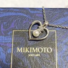 MIKIMOTO silver925 ハートパールネックレス　真珠