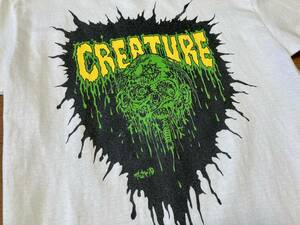 MEXICO製 US生地 CREATURE クリーチャー NHS 半袖 Tシャツ スケボー スケート スケーター パンク PUNK ハードコア ROCK