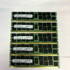 SAMSUNG 32GB (16GB 5枚組) DDR3L PC3L-12800R DDR3L-1600 REG 2Rx4 240pin ECC Registered Samsung サーバー MacPro向け