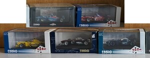 E02-2393　1円スタート　EBBRO RACING CAR COLLECTIONなど　 1/43 SCALE　5台セット①　エブロレーシングカーコレクション 等　ミニカー