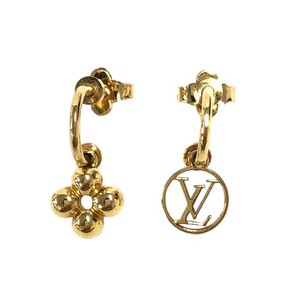 ルイ・ヴィトン LOUIS VUITTON ピアス ブックル ドレイユ ブルーミング ゴールド メタル アクセサリー 中古