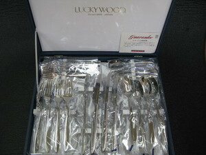 LUCKY WOOD/ラッキーウッド◆20pcs ディナーセット （4客用）◆18-8ステンレス◆未使用保管品