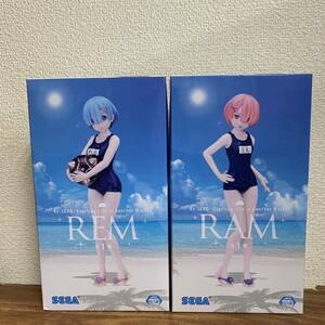 数３セットあり ☆未開封 レム ラム プレミアムフィギュア 夏の日のキミに Re:ゼロから始める異世界生活 スクール水着 1 K-024