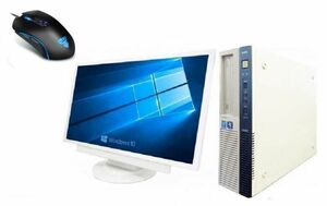 【サポート付き】【超大画面22インチ液晶セット】NEC MB-J Windows10 PC メモリ:8GB HDD:1TB & 【最新版】ゲーミングマウス X9 usb有線
