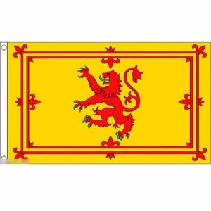 海外限定 国旗 スコットランド 紋章 赤い ライオン 獅子 特大フラッグ