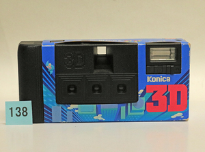 B１３８　写ルンです　(Konica 3D)　 電池フィルム抜き済品　定形外便発送可