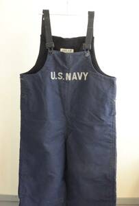 40sビンテージ 米軍実物 US NAVY N-1 デッキ パンツ フック型 size M