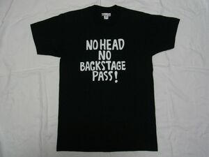 ☆美品・未着用☆ 90s USA製 ビンテージ ICE-T 「NO HEAD NO BACKSTAGE PASS!」 Tシャツ sizeL 黒 ☆古着 初期 RHYME SYNDICATE RAP TEES