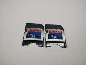 2枚セット　miniSD→SD　変換アダプター　SanDisk　認識確認済み　メモリーカード　ミニSDカード　SDカード