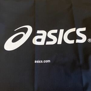 新品 アシックス ASICS シューズ袋 黒シューズケース Lサイズ スパイク ハイカットシューズ収納可 野球サッカー ランニング ゴルフシューズ