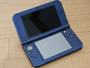  Newニンテンドー3DS LL 本体 RED-001 メタリックブルー【動作確認のみジャンク扱い】