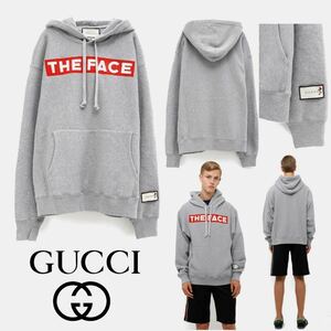 GUCCI☆グッチ☆2020FWコレクションモデル!! THE FACEプリントコットンスウェットパーカー!!レアモデル!!美品